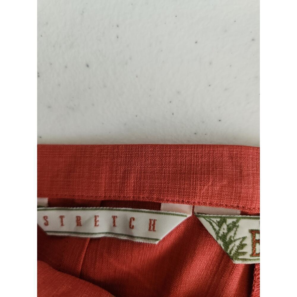 Tommy Bahama womens silk blend pants sz 10 coral ankle resort vacation Career - Picture 7 of 10
